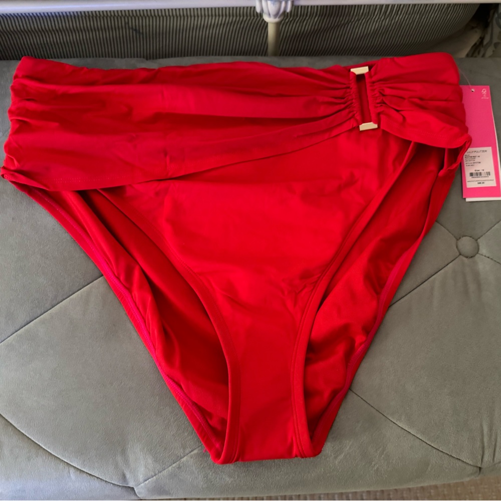 NWT Lilly Pulitzer Neil Swim Bottom - Size 16 - High Waisted